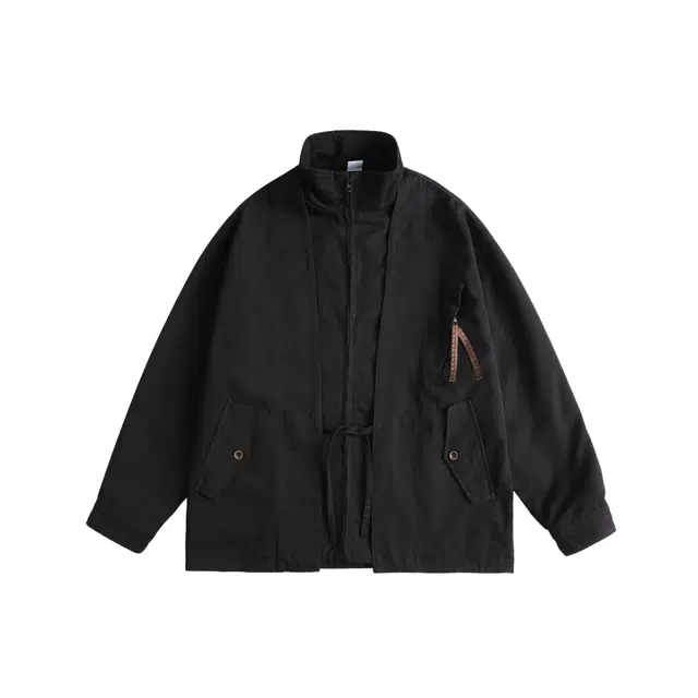 木木兔 美拉德高级感痞帅立领棉衣休闲情侣外套 男款