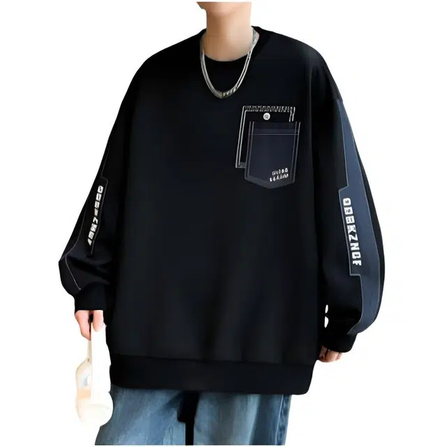 木木兔 经典潮牌美式高街长袖男生秋冬潮流穿搭冬天轻奢百搭冬季衣服国潮宽松流行简约时尚圆领上衣卫衣 男女同款