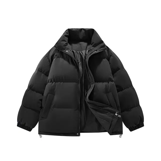 棉基因 冬季多巴胺纯色优质棉棒球服保暖高个小个子日系男简约潮流夹棉袄子美式高街工装风青少年职场通勤学院风棉衣外套 男女同款