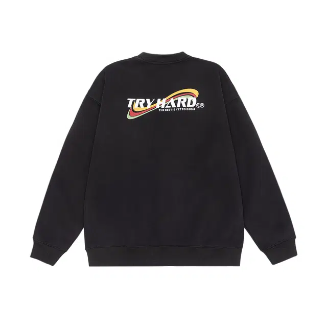 希越 秋季美式潮流圆领套头字母印花宽松休闲长袖上衣情侣卫衣 男款