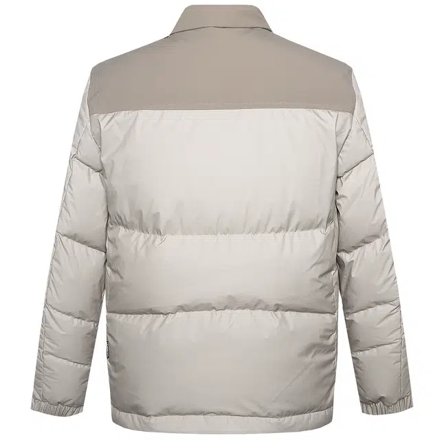 利郎 都市休闲拼色立领短款三防保暖外套商务通勤冬季羽绒服 男款