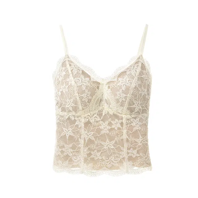 内在密码 秋冬加绒带胸垫性感蕾丝胸罩一体背心女磨毛内搭保暖无袖吊带 女款
