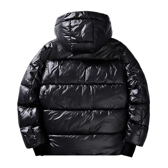 棉基因 冬季黑金亮面高级感优质棉棒球服保暖高个小个子日系男简约潮流夹棉袄子美式高街工装风青少年职场通勤学院风棉衣外套 男女同款