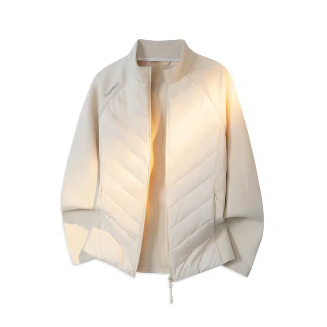 范索米 冬季休闲运动风 时尚修身羽绒轻薄保暖排骨短款健身户外外套 男女同款