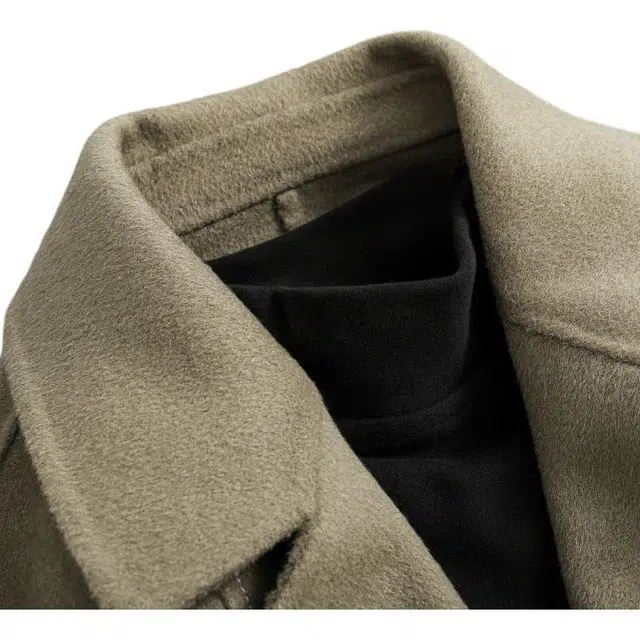 宫奴 日系复古潮牌手工双面呢休闲西装领毛呢大衣 男女同款