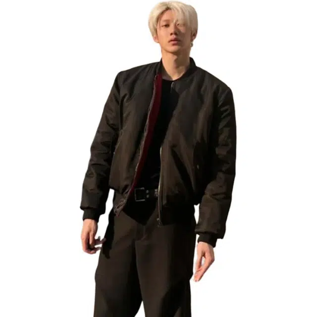 单爵 美式复古黑红内衬外套男潮牌欧美街头撞色夹克 男女同款