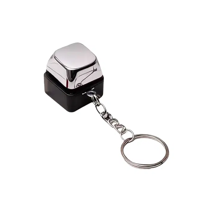 欧伊莲 触电键盘按键钥匙扣 发电按钮 创意整蛊玩具