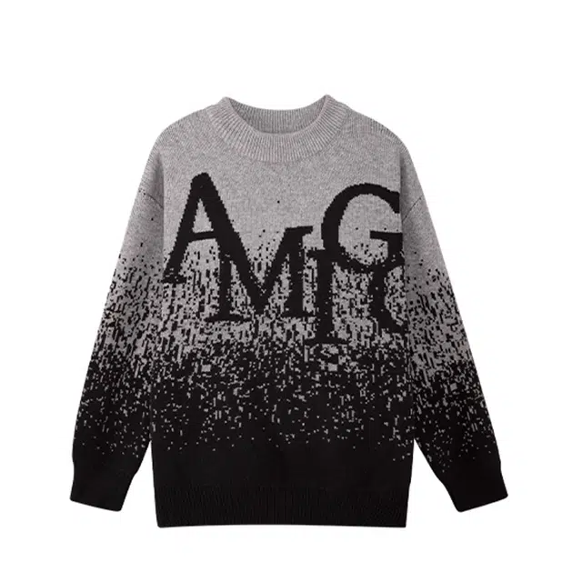 左西毛衣 圆领休闲字母抗起球 儿童款