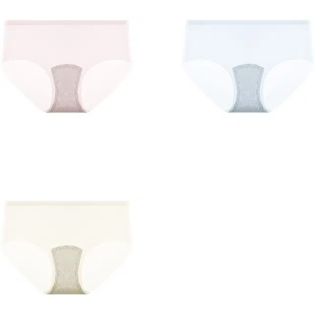 帕兰朵 冰丝女无痕轻薄凉感抑菌裆隐形速干性感夏薄款透气女生裤三角内裤 女款