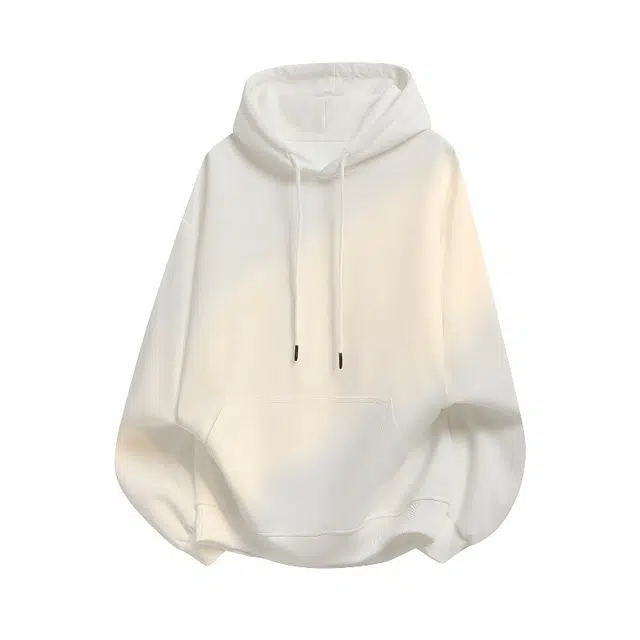 巴塞罗那足球俱乐部 连帽套头衣服男士春秋季潮纯色简约基础款帅气百搭宽松休闲上衣卫衣 男女同款