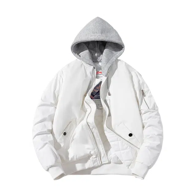 沐诚阳译 棒球服情侣春秋冬季飞行员棉服夹棉男生加厚百搭外套夹克 男女同款