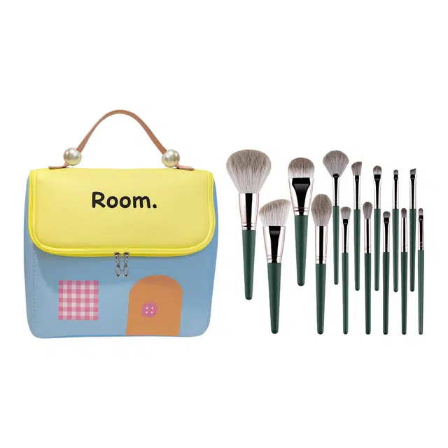 食梦者童话小房收纳包化妆包/洗漱包 防尘 实用三室一厅超大容量带刷 多功能便携旅行可分区高颜值多巴胺配色女生学生宿舍办公室卧室通用