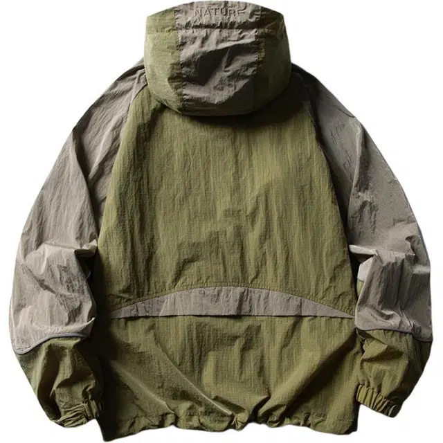 宫奴 潮牌户外轻量化登山服宽松廓形拼接撞色反光条外套夹克 男女同款