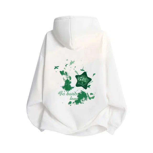 巴塞罗那足球俱乐部 衣服男士春秋季潮纯色简约基础款帅气百搭宽松休闲上衣卫衣 男女同款