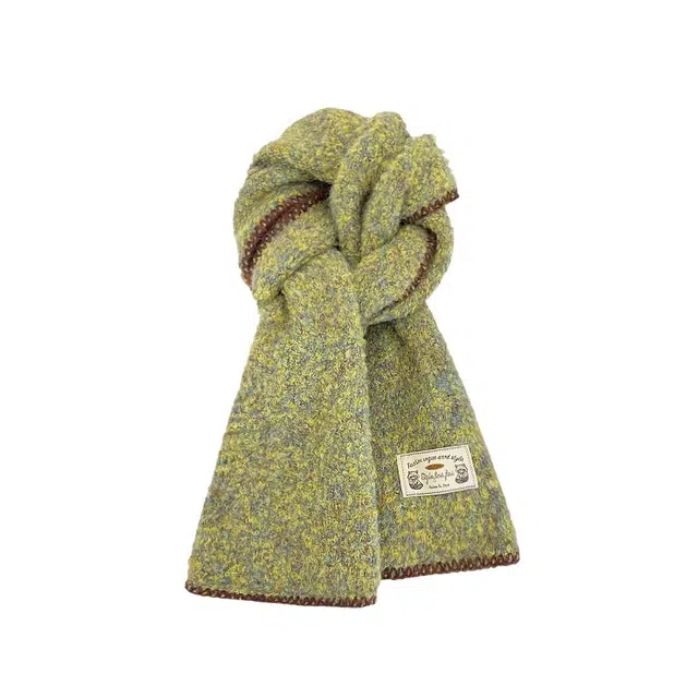 恩僾德 高级氛围感软糯缝边针织加厚保暖显白 聚酯纤维 绒线围巾 男女同款情侣款