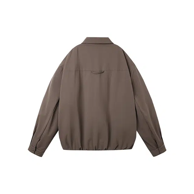 希越 简约风翻领宽松廓形工装风保暖外套羽绒服 男款