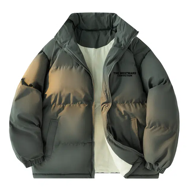 西行纪 美式高街设计感基础款户外休闲运动高级感宽松大码棉服棉袄青少年简约学生经典立领面包服加厚保暖棉衣外套 男女同款