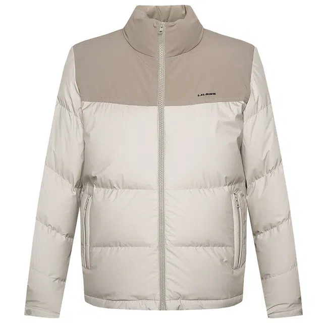 利郎 都市休闲拼色立领短款三防保暖外套商务通勤冬季羽绒服 男款