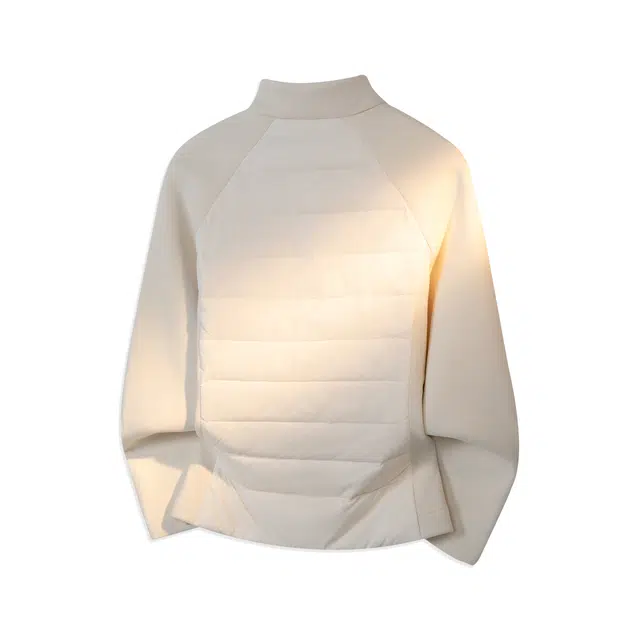 范索米 冬季休闲运动风 时尚修身羽绒轻薄保暖排骨短款健身户外外套 男女同款