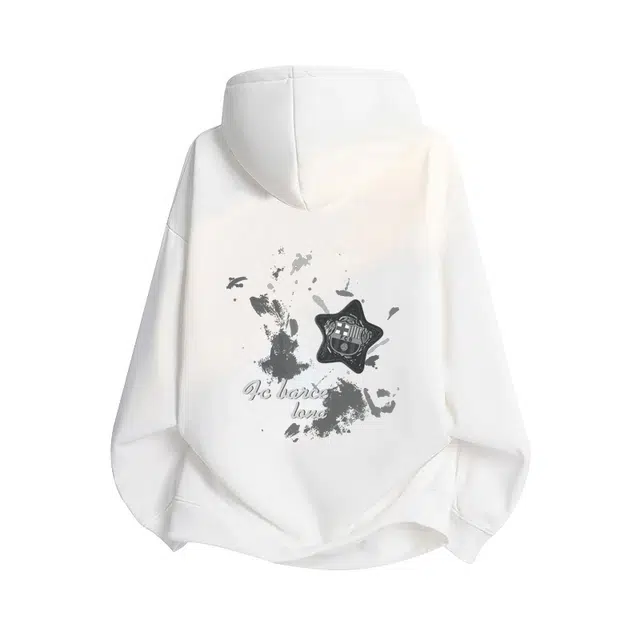 巴塞罗那足球俱乐部 套头男士春秋季潮牌纯色简约基础款帅气百搭宽松休闲上衣卫衣 男女同款