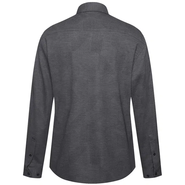 利郎 商务休闲满印尖领质感百搭通勤保暖冬季长袖衬衫 男款