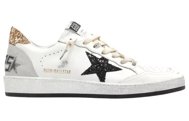 Golden Goose Ball Star Low Top Sneakers White Black