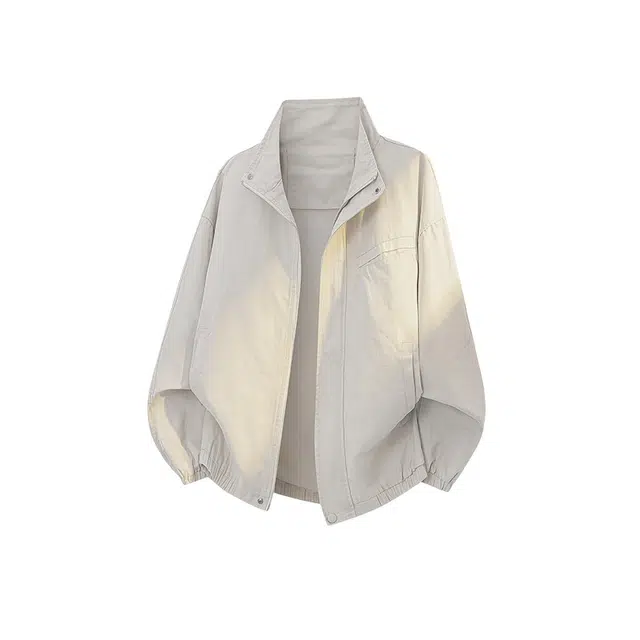 假日伯爵 秋冬季长袖男装痞帅气质小众设计学生流行简约慵懒文艺宽松休闲外套夹克 男女同款