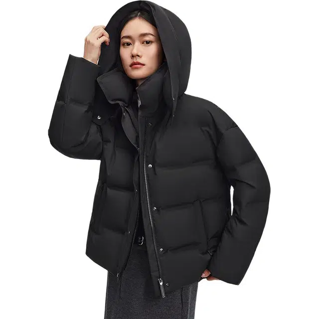 波司登 商务系列 厚款宽松保暖羽绒服 女款