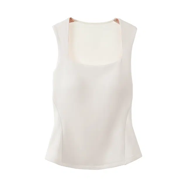 内在密码 方领保暖吊带带胸垫加绒显瘦无袖上衣单件秋衣冬季打底内搭背心 女款