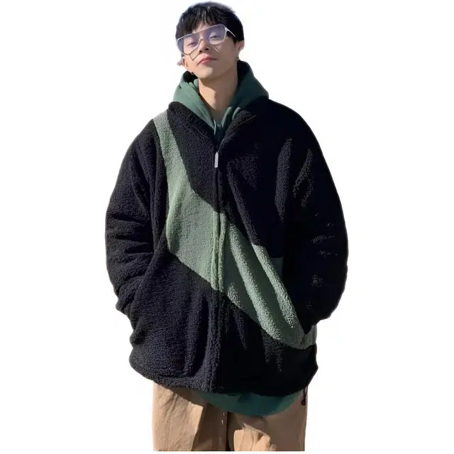 木木兔 美式潮牌棒球服宽松痞帅棉衣休闲外套 男款