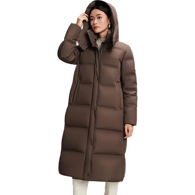波司登 商务系列 长款舒适保暖宽松羽绒服 女款