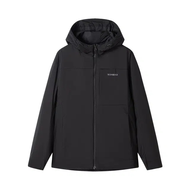 探路者 黑色棉服 男女同款