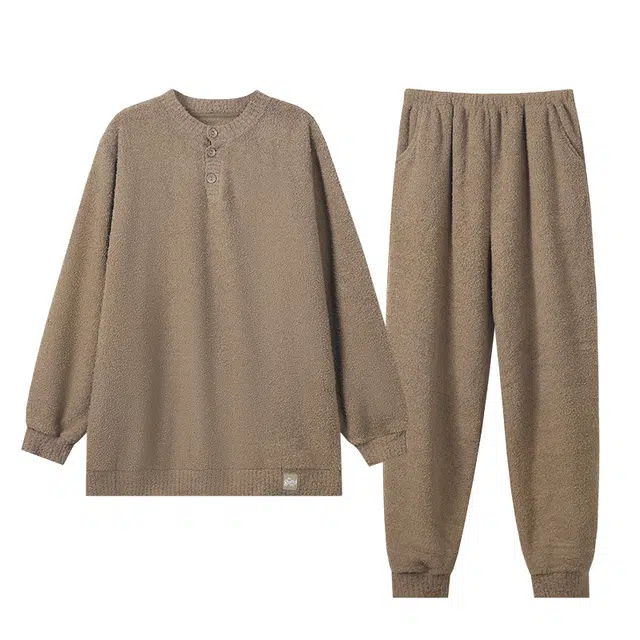 好福份 冬季保暖睡衣家居服套装 男款