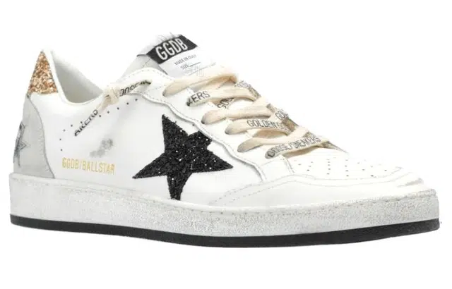 Golden Goose Ball Star Low Top Sneakers White Black