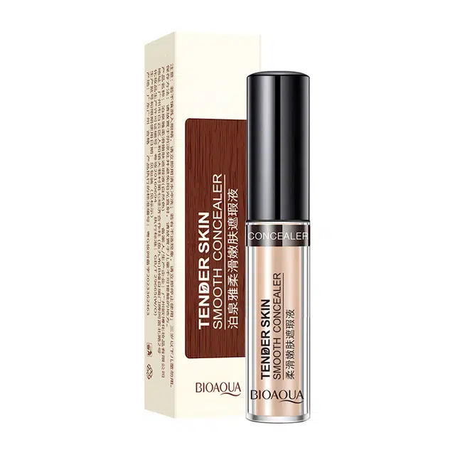 泊泉雅 丝滑嫩肤遮瑕液 遮瑕隔离立体修颜粉底液滋润保湿妆前乳 易上色