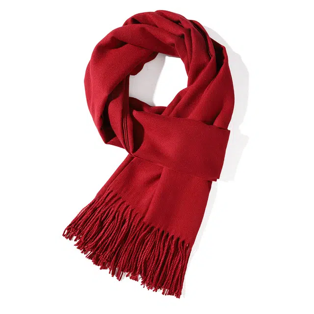 俞兆林 韩系氛围感围脖护颈披肩外搭冬季保暖高级感配大衣百搭户外防寒加大加长 加厚 绒线围巾 男女同款情侣款