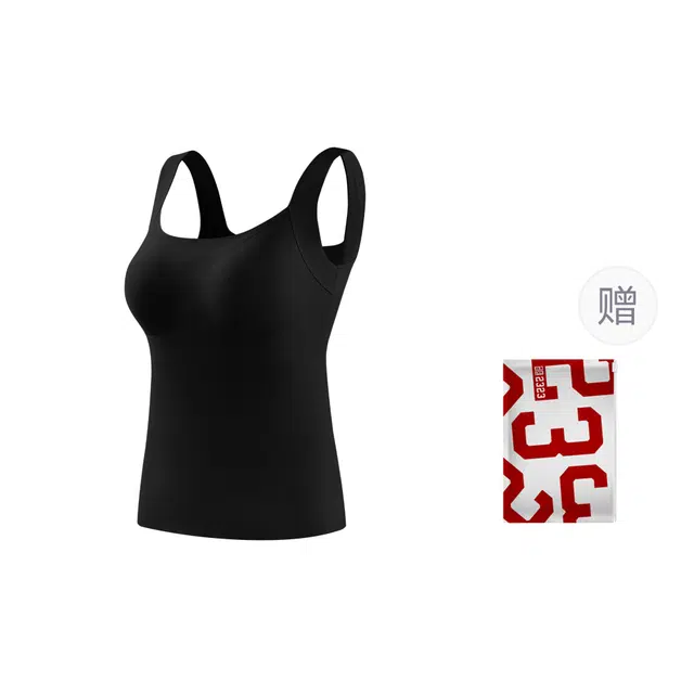 二三二三 轻暖免穿上托聚拢轻薄无痕内衣舒适柔软透气不勒高弹背心日常通勤瑜伽舞蹈骑行居家保暖上装 女款