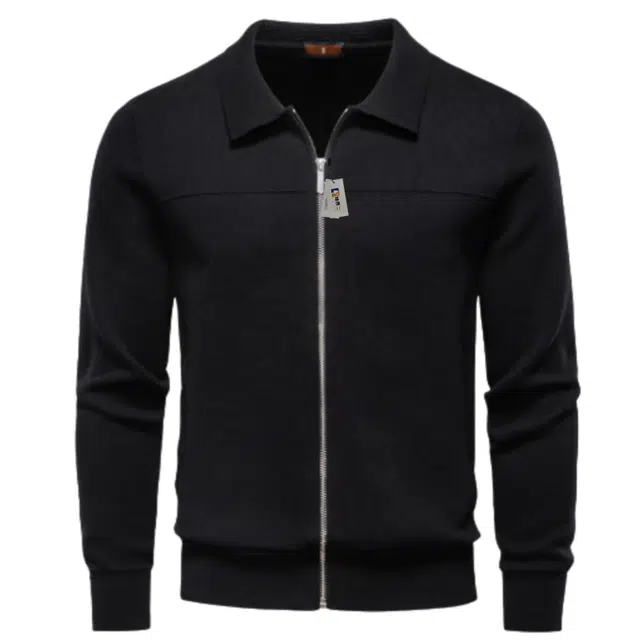 地界二 经典简约拉链商务休闲外套夹克 男女同款