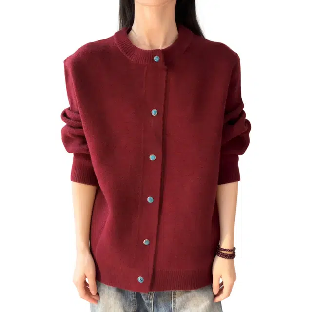 蛊惑 美式复古开衫外套秋冬高级感外穿毛线衣宽松休闲针织衫 男女同款