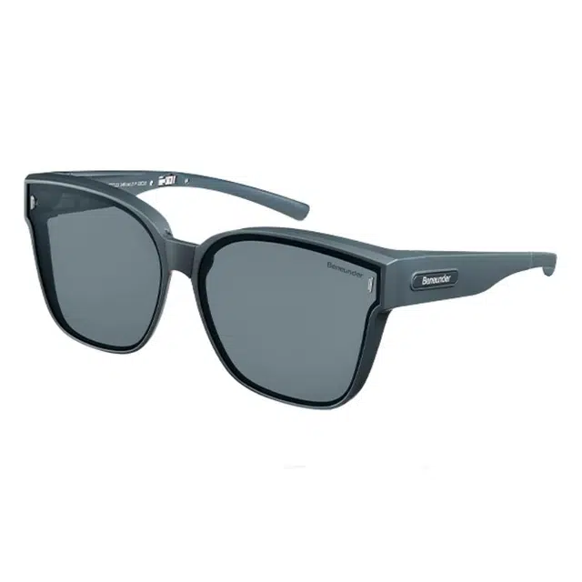 蕉下 方框可套偏光可折叠防晒套镜 方形 太阳眼镜 男女同款情侣款