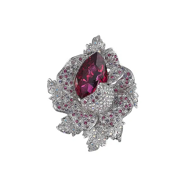 兰盈 白兰花时尚轻奢小众 奥地利水晶 胸针 女款