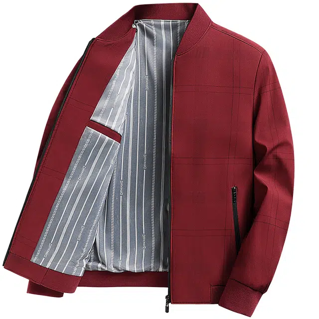 老爷车 休闲商务百搭外套春秋季棒球领夹克 男款