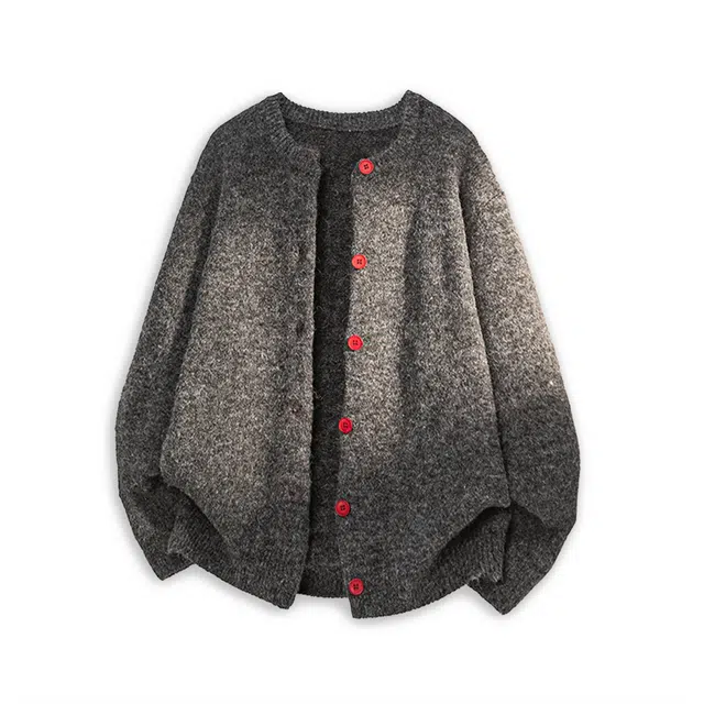 范索米 秋冬慵懒感 老钱极简厚款保暖针织上衣外套 男女同款