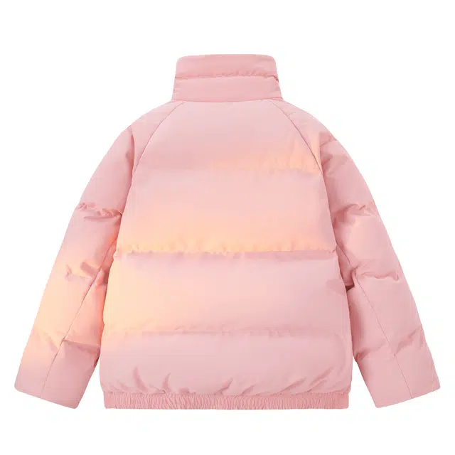 巴塞罗那足球俱乐部 纯色简约基础款潮流轻薄保暖防寒百搭舒适宽松拼接情侣款日常通勤面包服外套立领棉服 男女同款