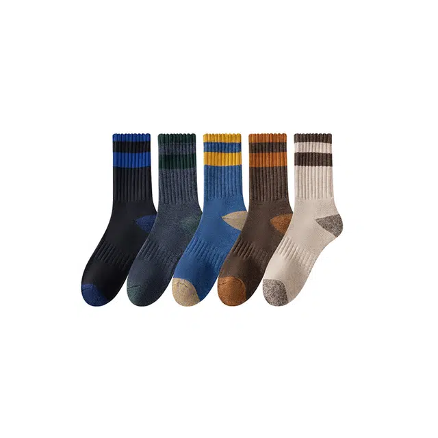 水中花 加厚厚袜子毛圈袜保暖雪地袜东北速暖蓄热抗寒防冻脚中筒袜 男女同款