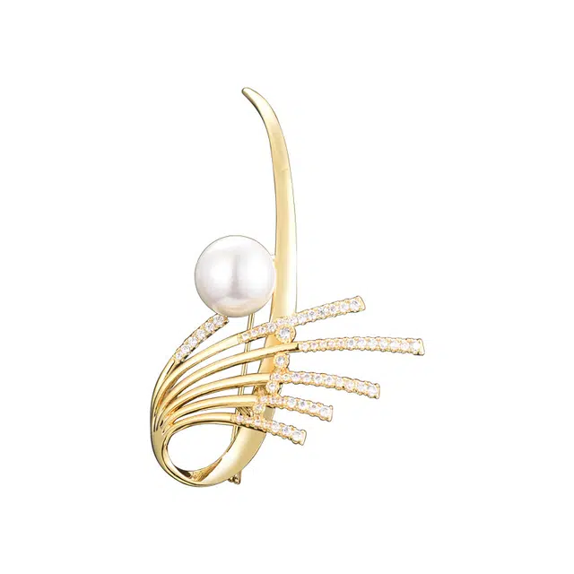 兰盈 翅膀水晶 合金 胸针 男女同款情侣款