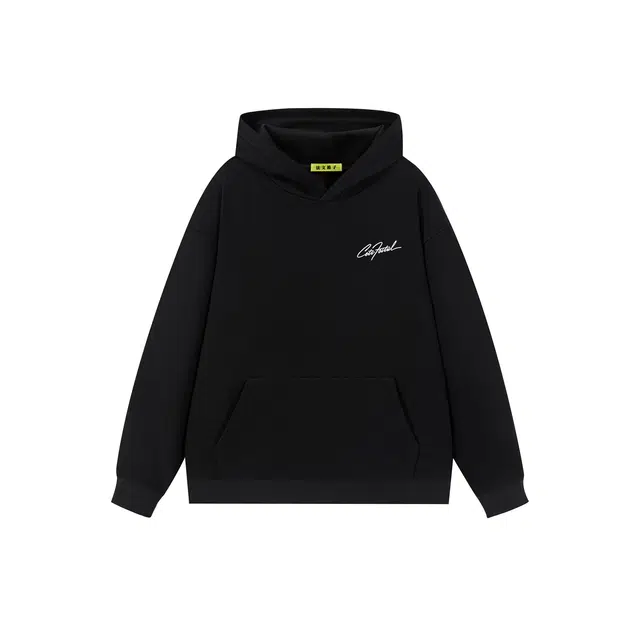 法文箱子 美式简约基础款字母休闲舒适慵懒风居家日常长袖卫衣 男女同款