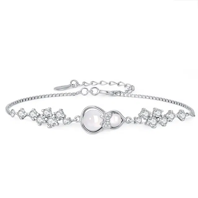 老庙 星光葫芦 新中式国风精致轻奢富贵温柔优雅清冷 高级感设计吸睛日常通勤百搭民族风 玉髓 手链 女款