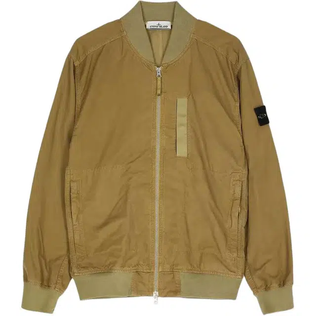 Stone Island FW25 Logo Badge Flight Jacket
