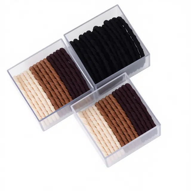 左欧 皮套马尾扎头发橡皮筋高弹力耐用 发圈 女款